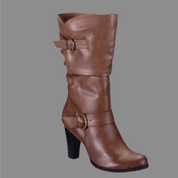 - Shoes - 🆕Classic Chic Cognac Leather Fashion Boot